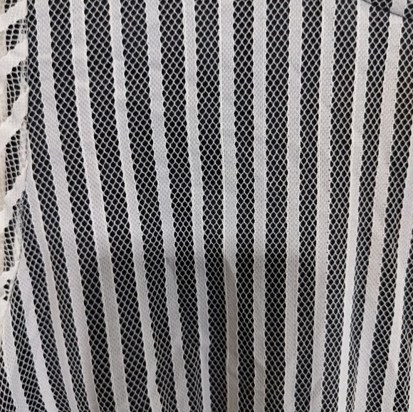 (1272) Kenzie Lace Overlay Black Slip Ivory Lace Sheath Dress Size Small - Picture 6 of 11